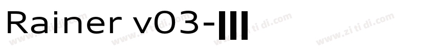 Rainer v03字体转换